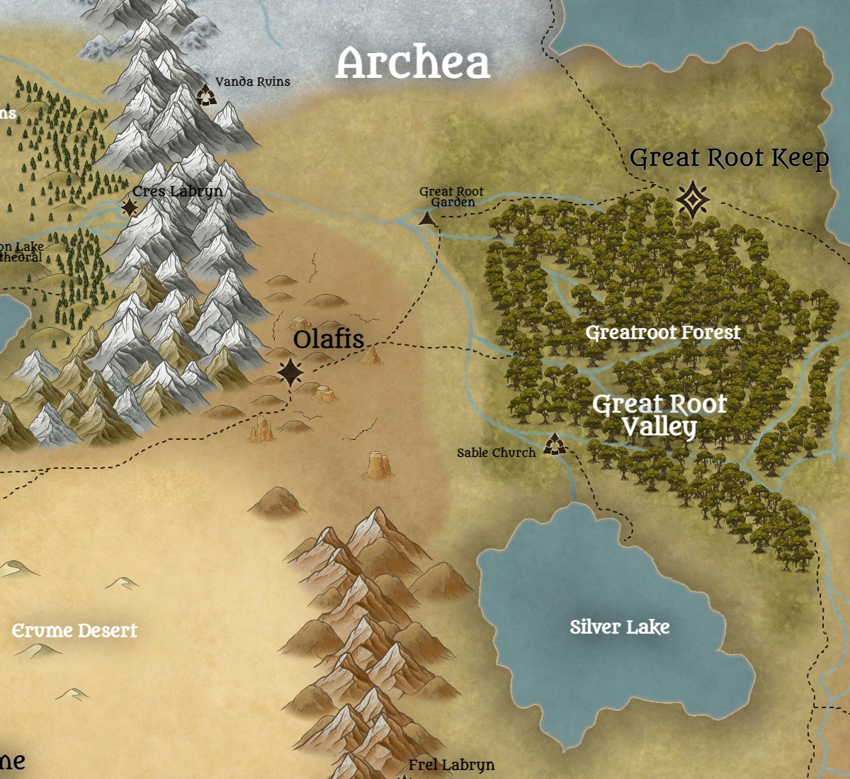 Frozen Warriors campaign map